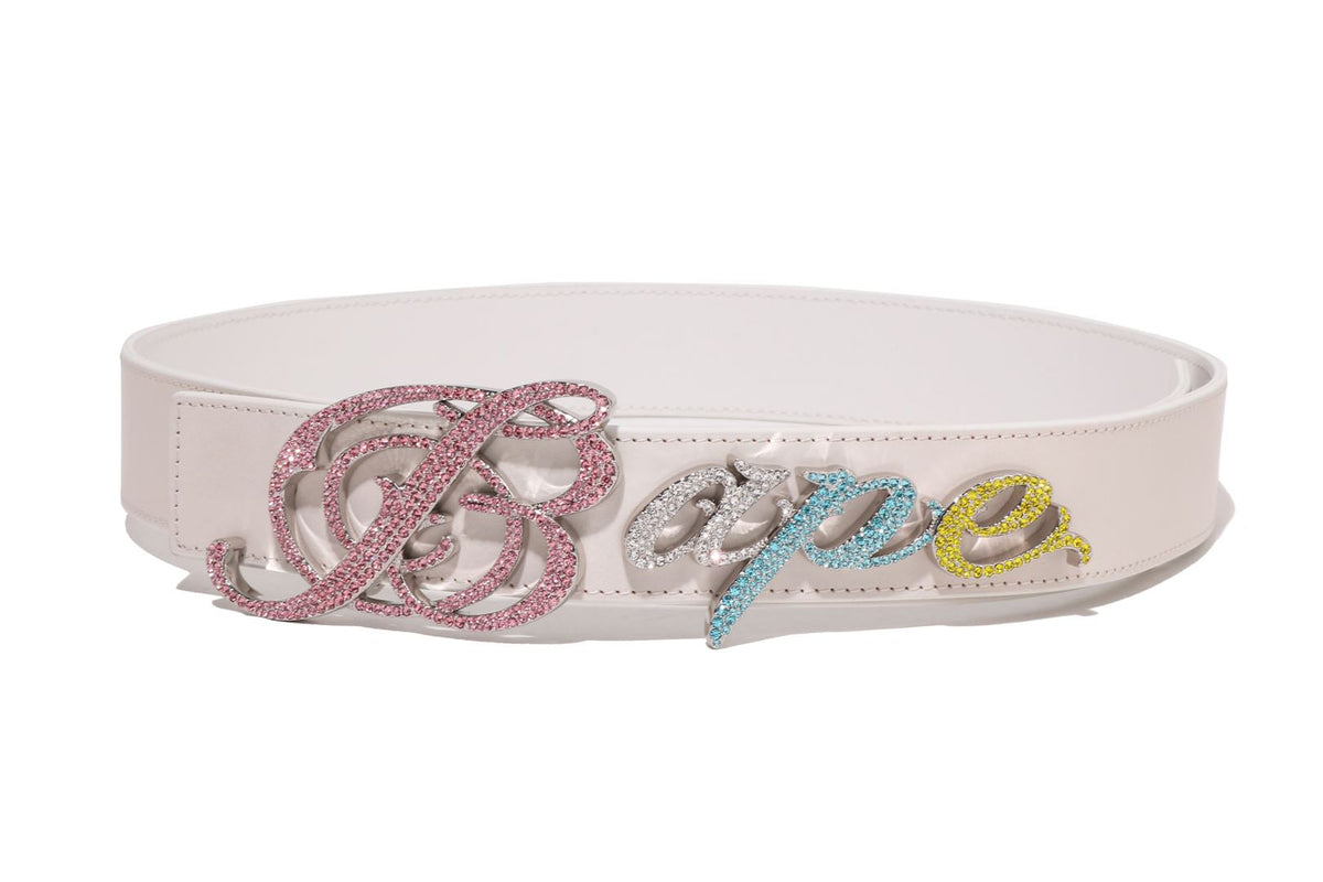 BAPE BAPE BAPE LOGO BELT W/ RHINESTONES ベルト 商品画像 1