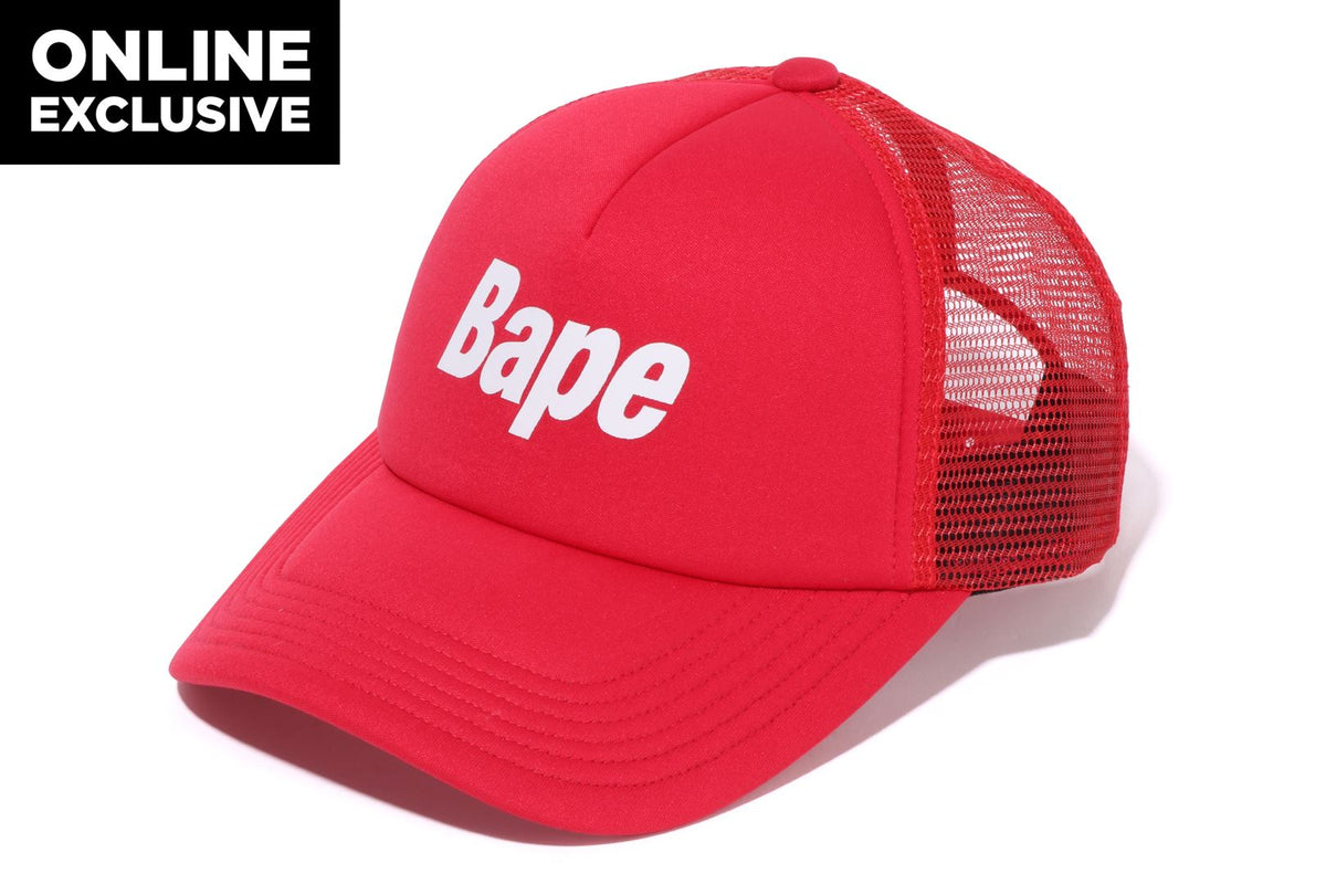BAPE BAPE BAPE LOGO MESH CAP 帽子 商品画像 1