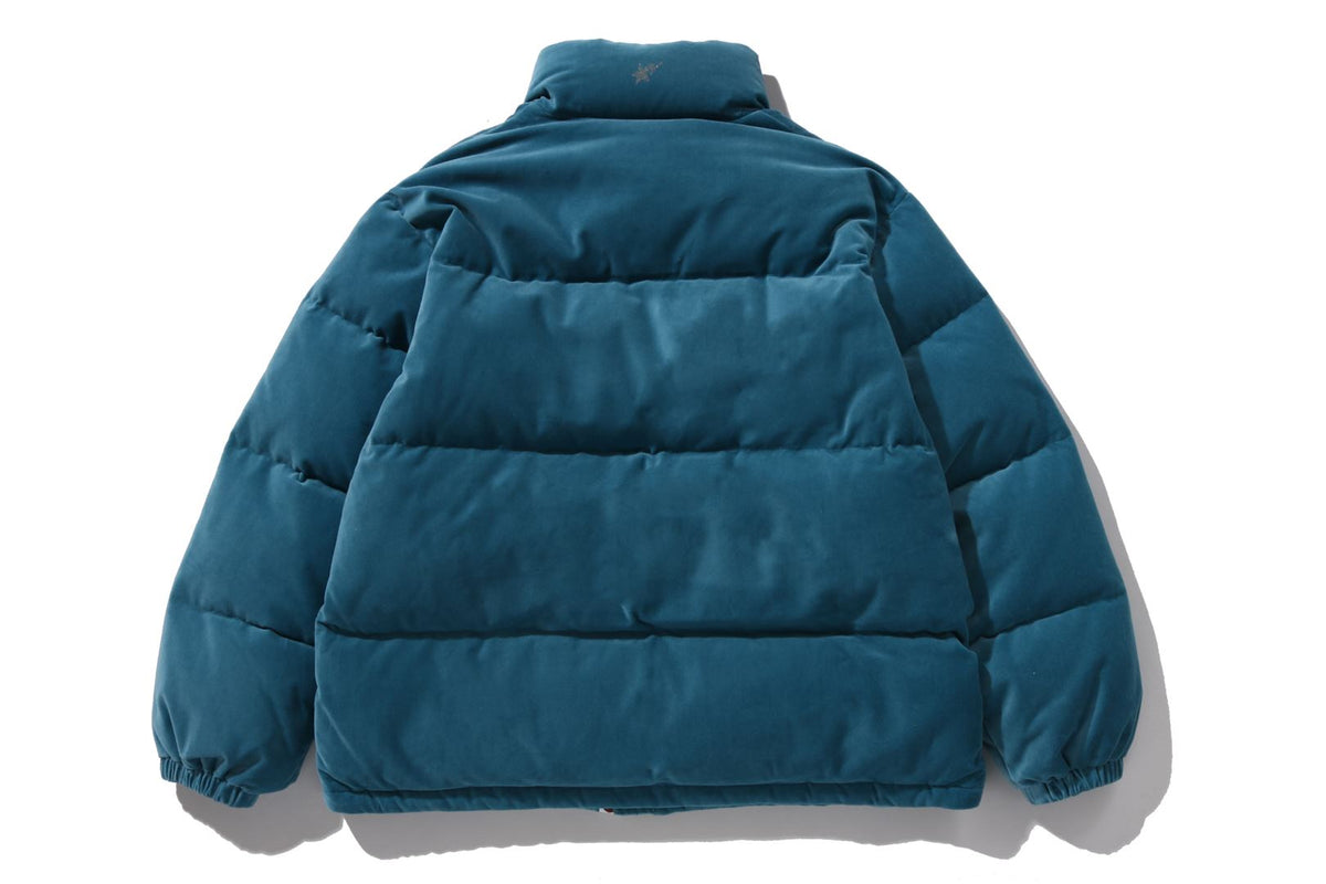 BAPE BAPE CRYSTAL STONE BAPE LOGO VELOUR DOWN JACKET ダウンジャケット 商品画像 2