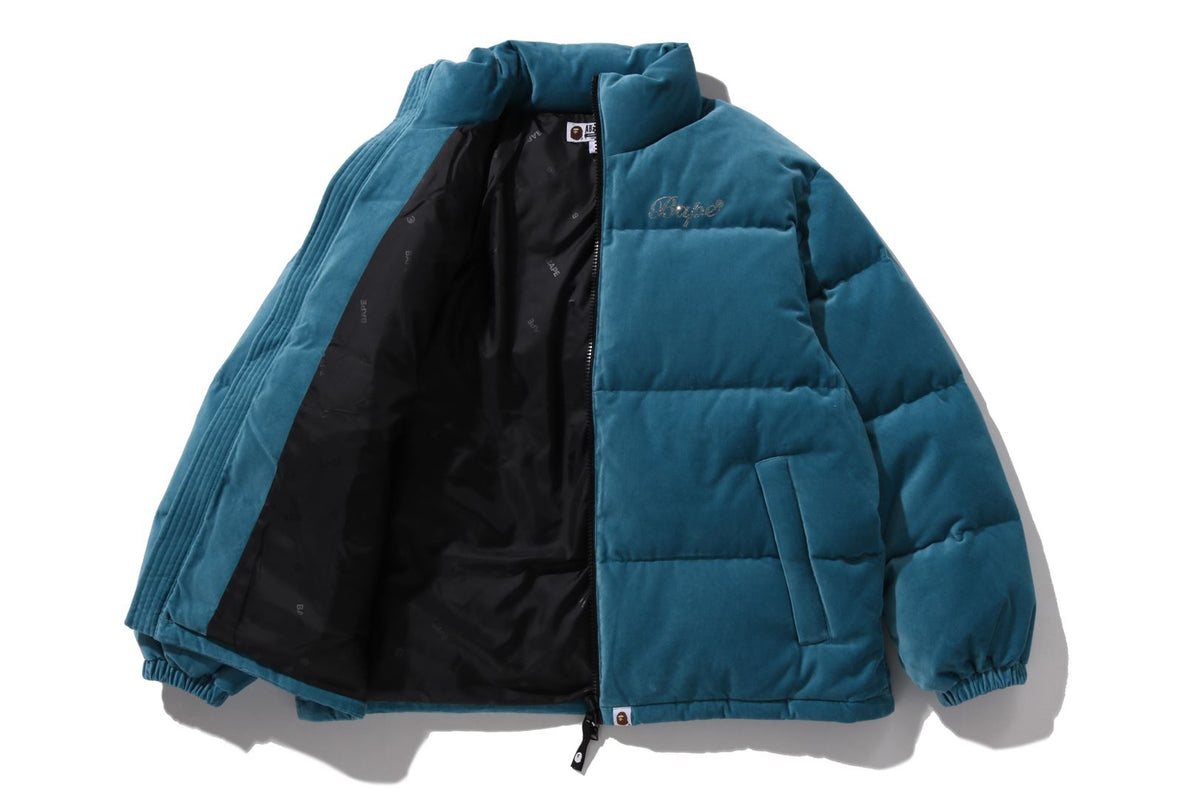 BAPE BAPE CRYSTAL STONE BAPE LOGO VELOUR DOWN JACKET ダウンジャケット 商品画像 3