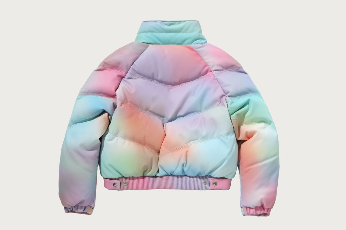 BAPE BAPE TIE DYE RHINESTONE BAPE STA LEATHER CROPPED DOWN JACKET ダウンジャケット 商品画像 2