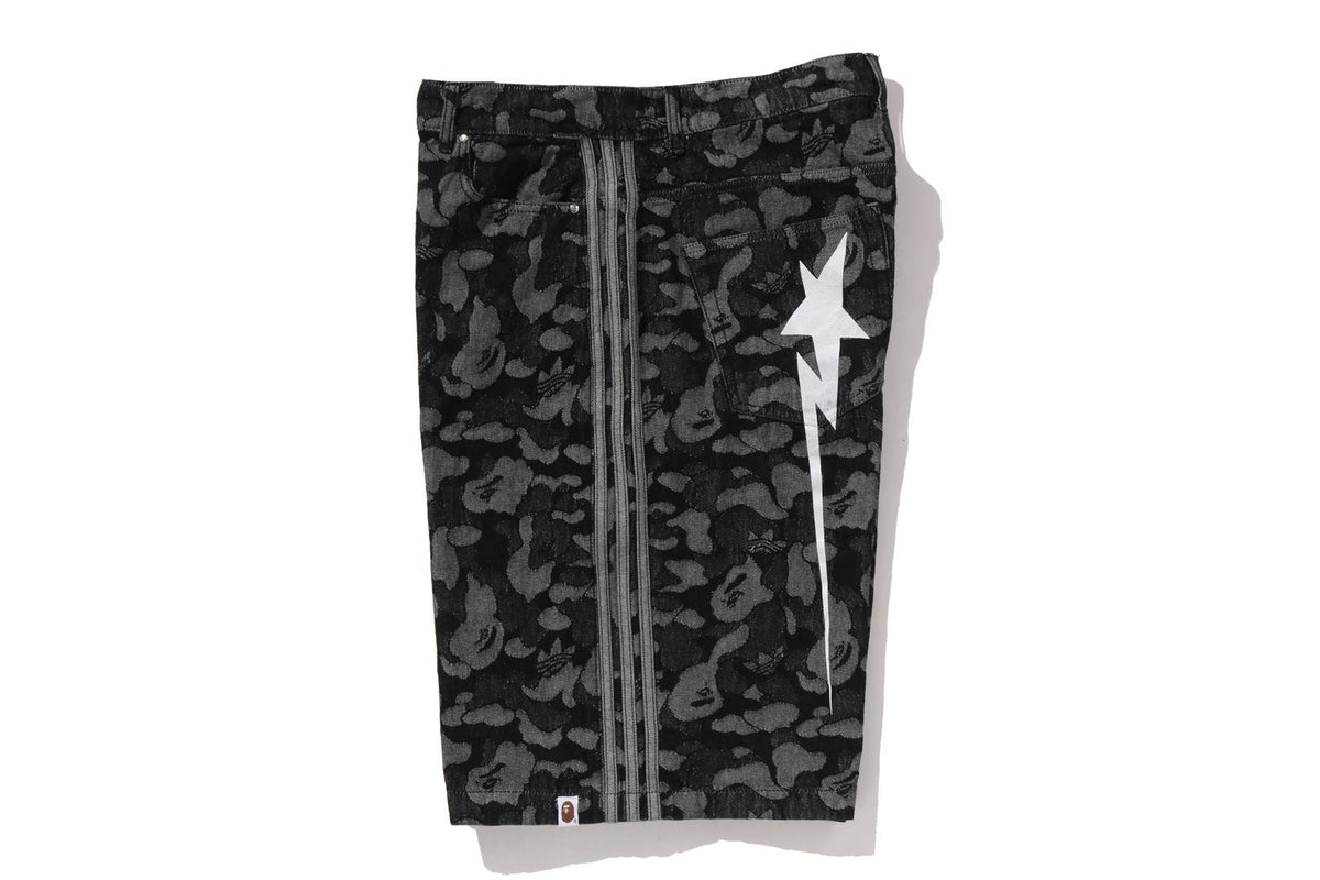 BAPE BAPE 【 BAPE X ADIDAS 】CAMO JACQUARD SHARK DENIM JORTS ショートパンツ 商品画像 3