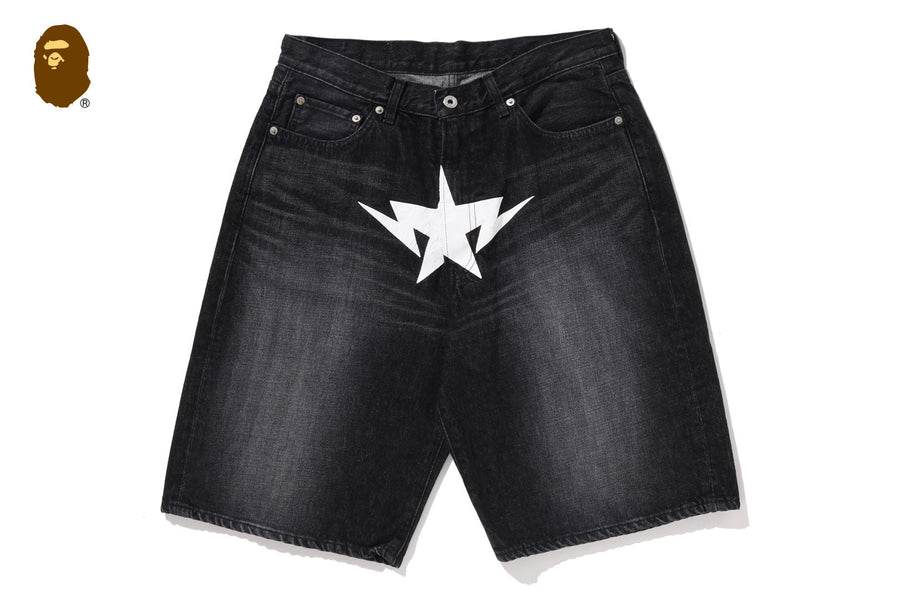 BAPE BAPE TWIN STA RELAXED FIT DENIM SHORTS ショートパンツ 商品画像 1