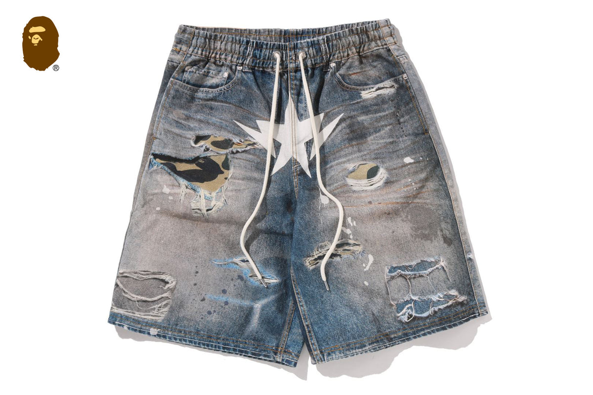 BAPE BAPE BAPE STA FAKE PRINT RELAXED FIT SHORTS ショートパンツ 商品画像 6