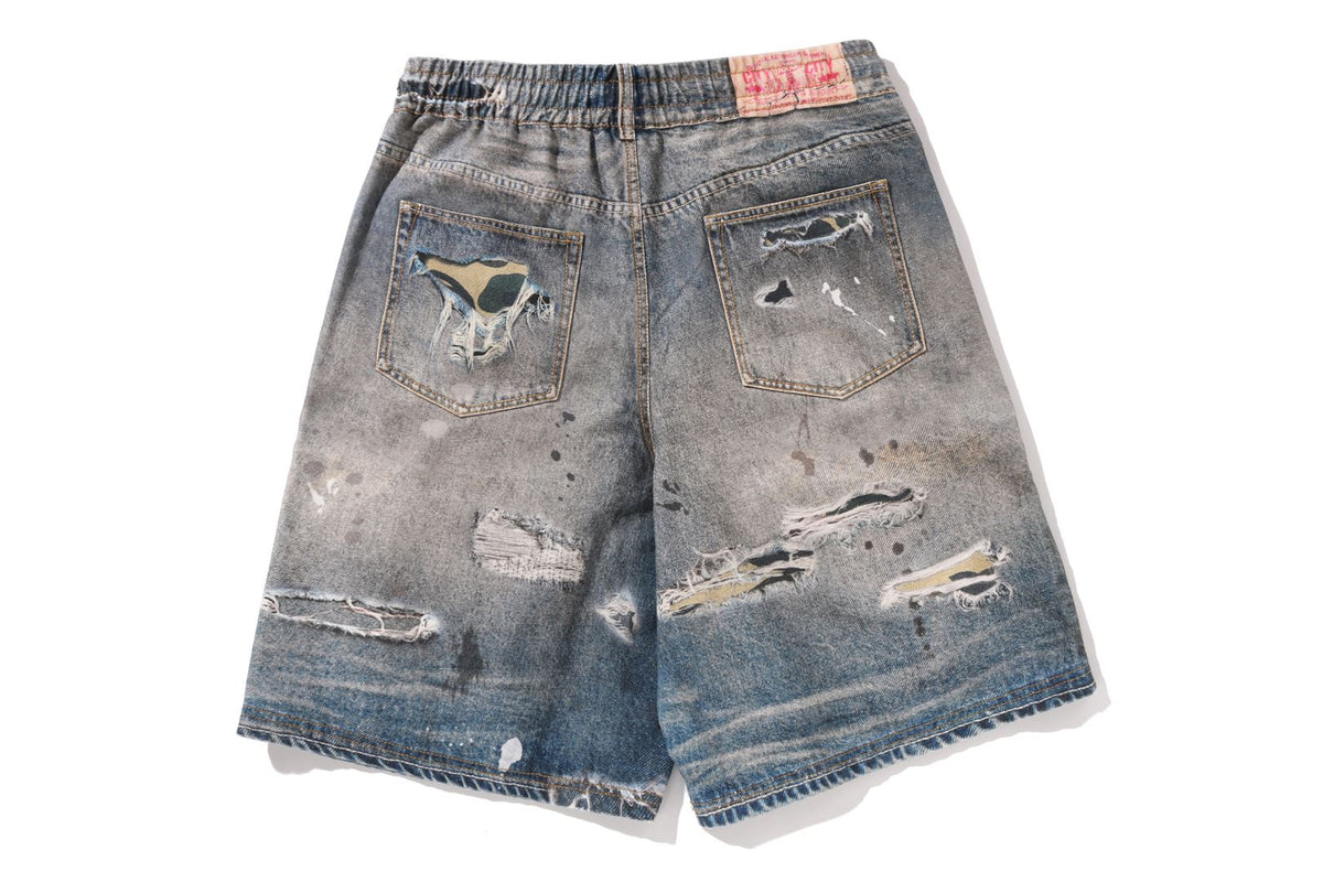 BAPE BAPE BAPE STA FAKE PRINT RELAXED FIT SHORTS ショートパンツ 商品画像 7