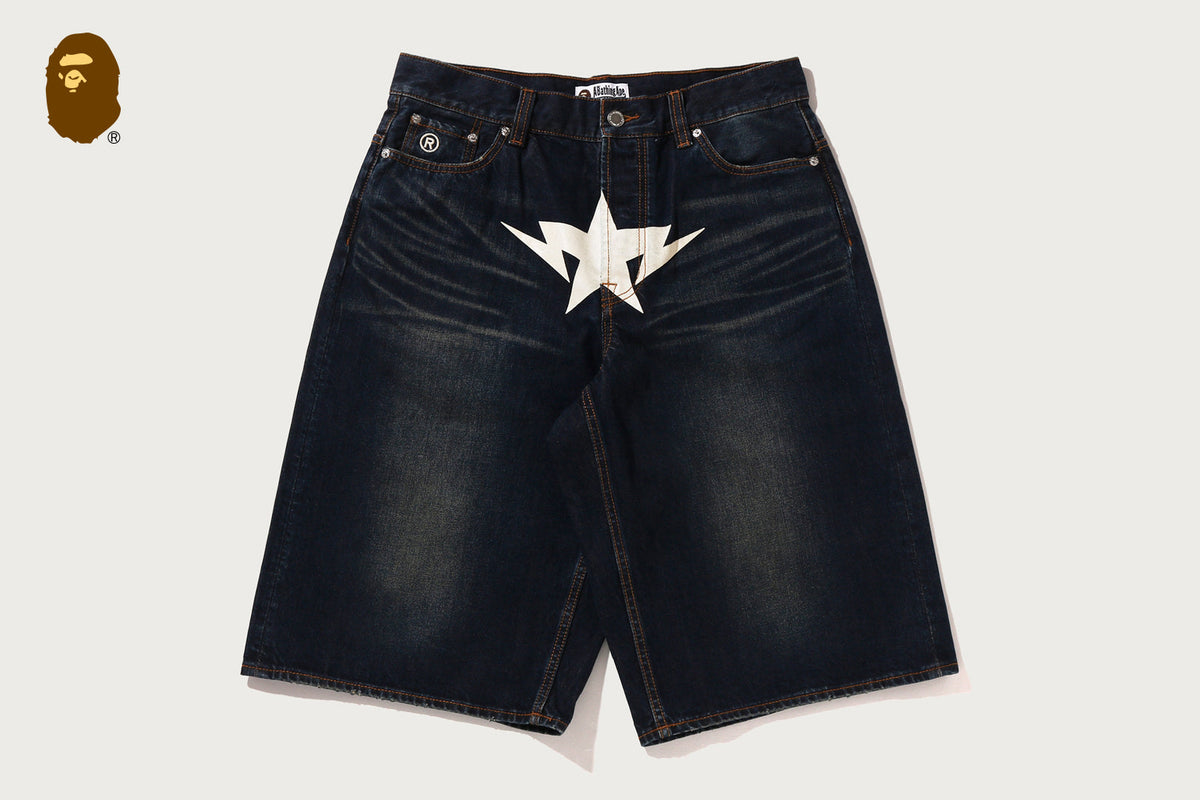 BAPE BAPE TWIN STA KNEE LENGTH SELVEDGE DENIM SHORTS ショートパンツ 商品画像 8