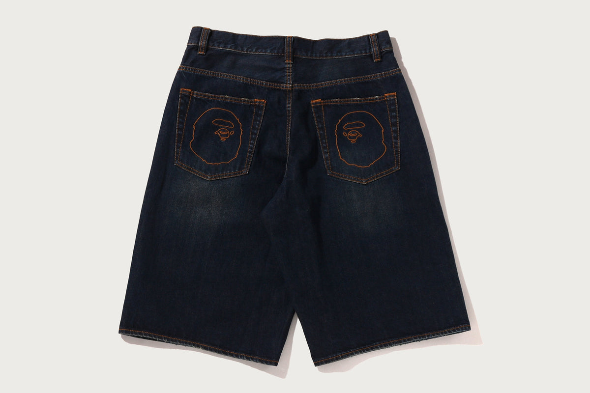 BAPE BAPE TWIN STA KNEE LENGTH SELVEDGE DENIM SHORTS ショートパンツ 商品画像 9