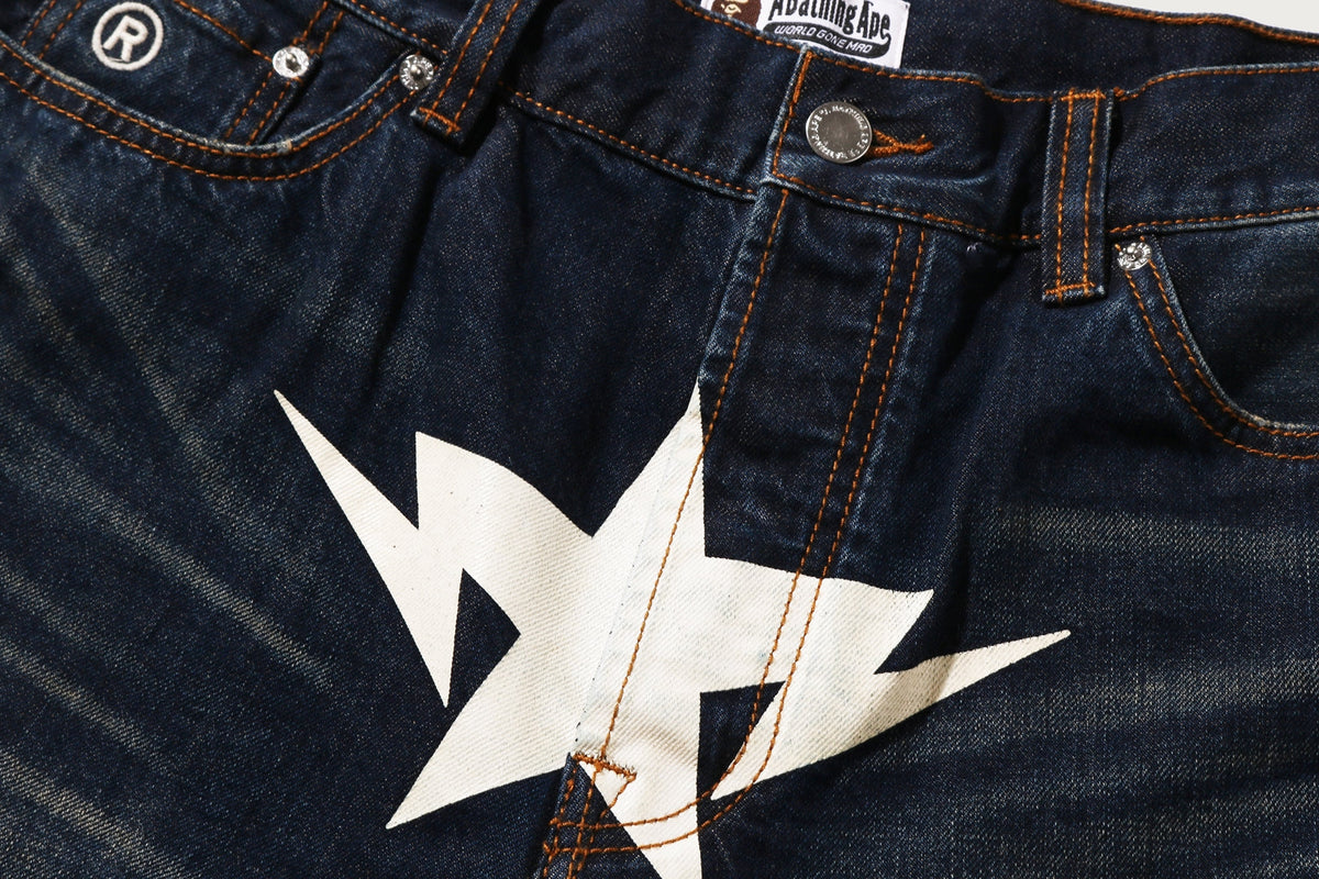 BAPE BAPE TWIN STA KNEE LENGTH SELVEDGE DENIM SHORTS ショートパンツ 商品画像 10