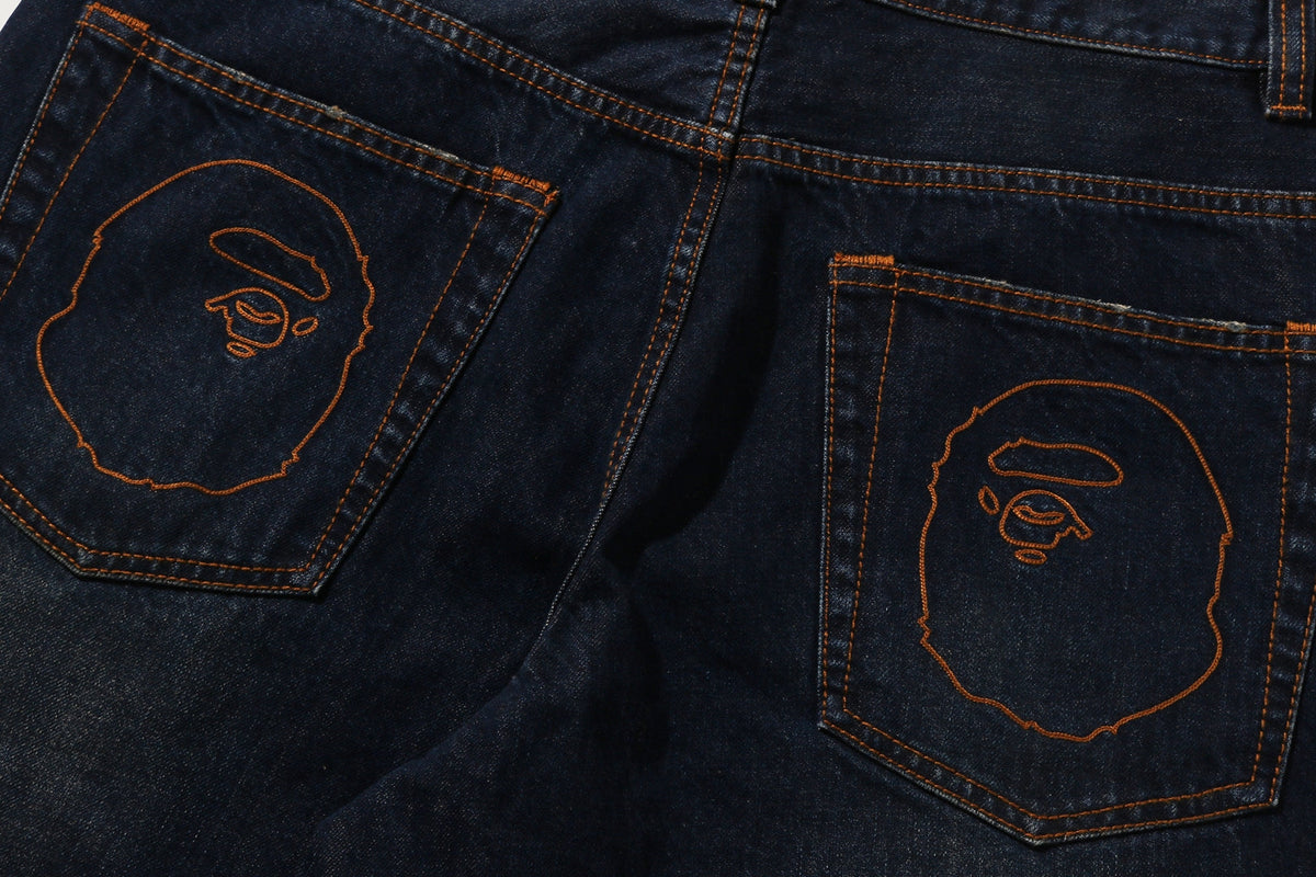 BAPE BAPE TWIN STA KNEE LENGTH SELVEDGE DENIM SHORTS ショートパンツ 商品画像 11
