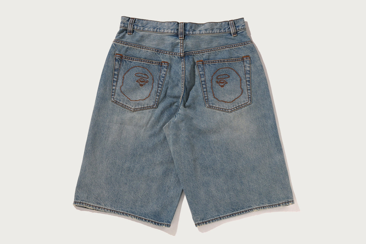BAPE BAPE TWIN STA KNEE LENGTH SELVEDGE DENIM SHORTS ショートパンツ 商品画像 5
