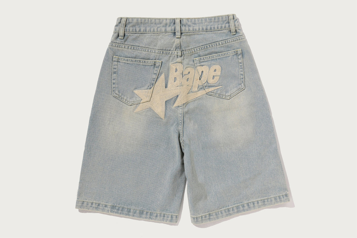 BAPE BAPE BAPE STA LOGO DENIM JORTS ショートパンツ 商品画像 2