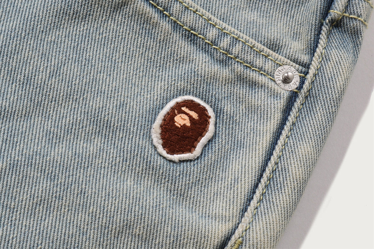 BAPE BAPE BAPE STA LOGO DENIM JORTS ショートパンツ 商品画像 3