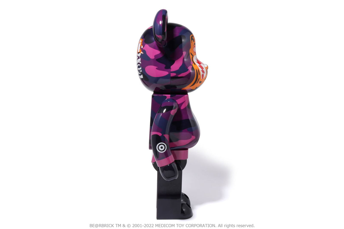 BAPE BAPE 【 BAPE X MEDICOM TOY 】COLOR CAMO TIGER BE@RBRICK 1000% フィギュア 商品画像 7