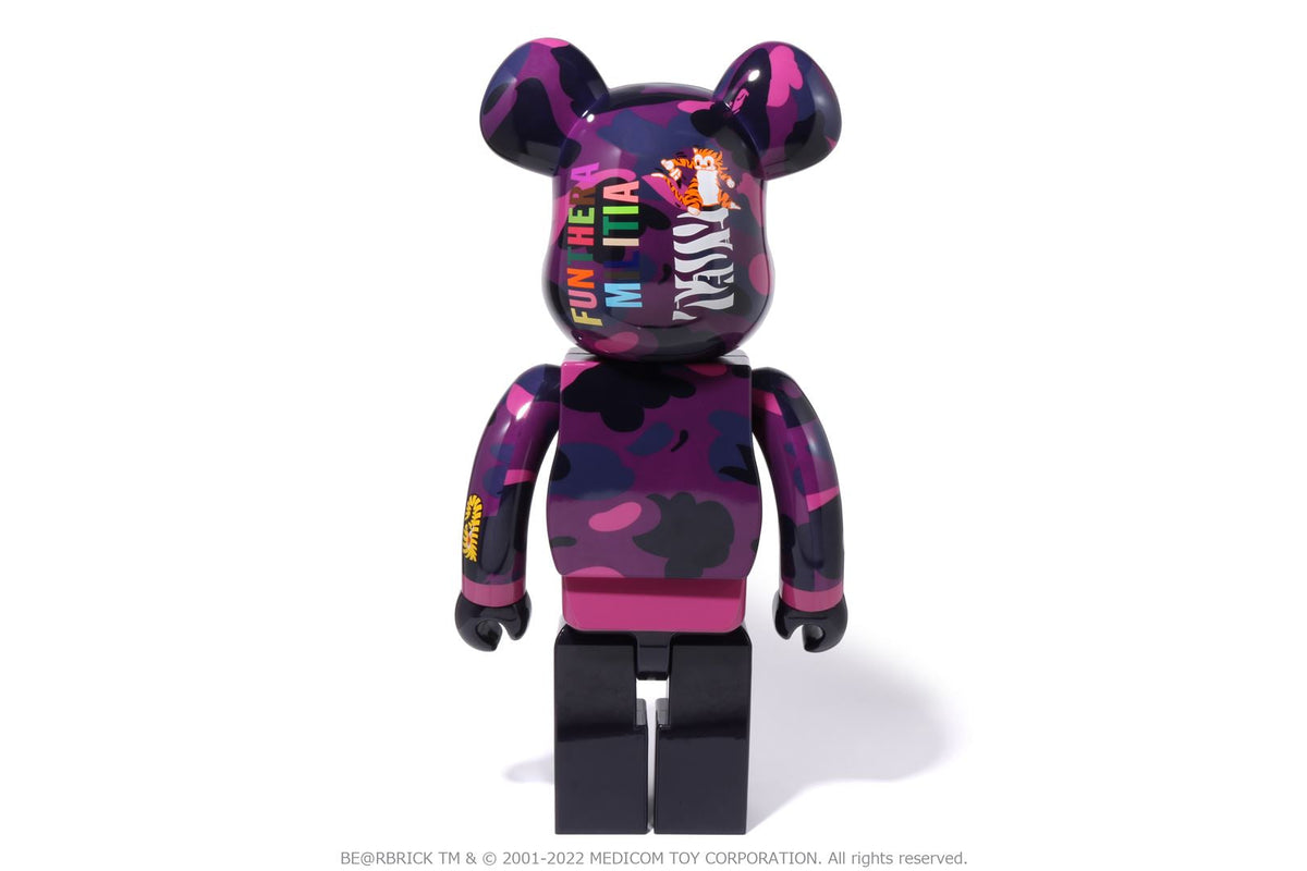 BAPE BAPE 【 BAPE X MEDICOM TOY 】COLOR CAMO TIGER BE@RBRICK 1000% フィギュア 商品画像 9