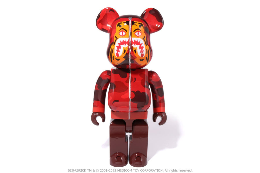 BAPE BAPE 【 BAPE X MEDICOM TOY 】COLOR CAMO TIGER BE@RBRICK 1000% フィギュア 商品画像 1
