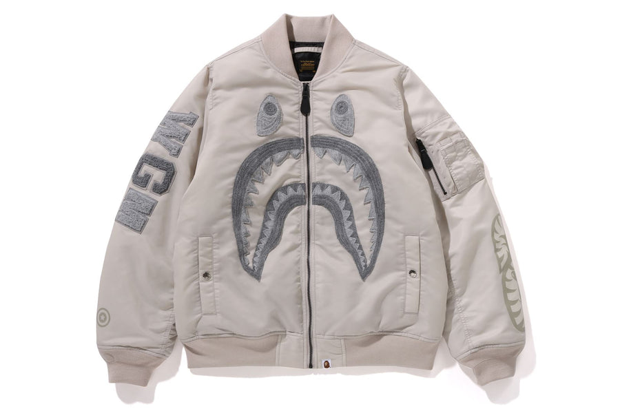 BAPE BAPE SHARK NYLON TWILL MA-1 ジャケット 商品画像 1