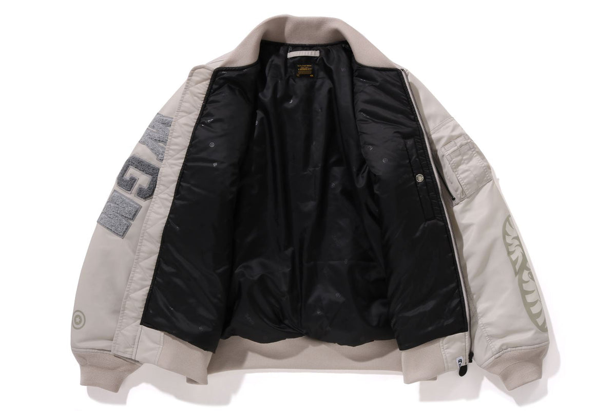 BAPE BAPE SHARK NYLON TWILL MA-1 ジャケット 商品画像 3