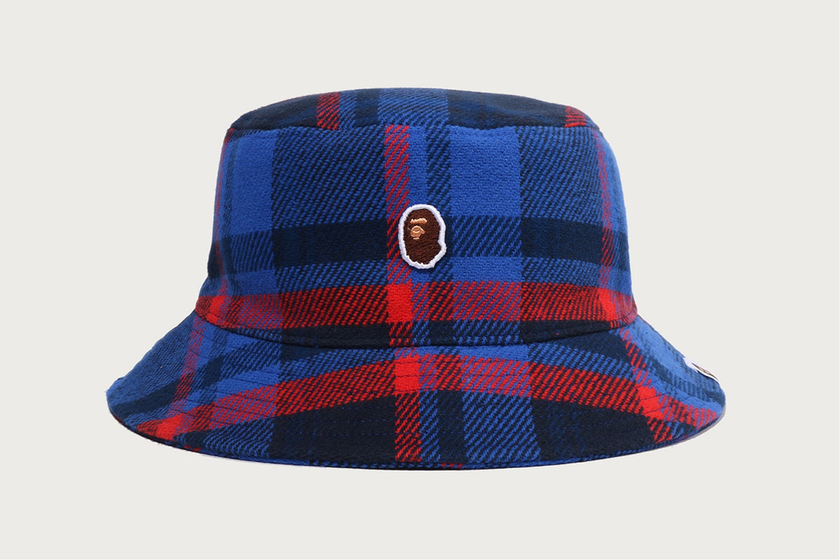 BAPE BAPE BAPE CHECK BUCKET HAT 帽子 商品画像 4