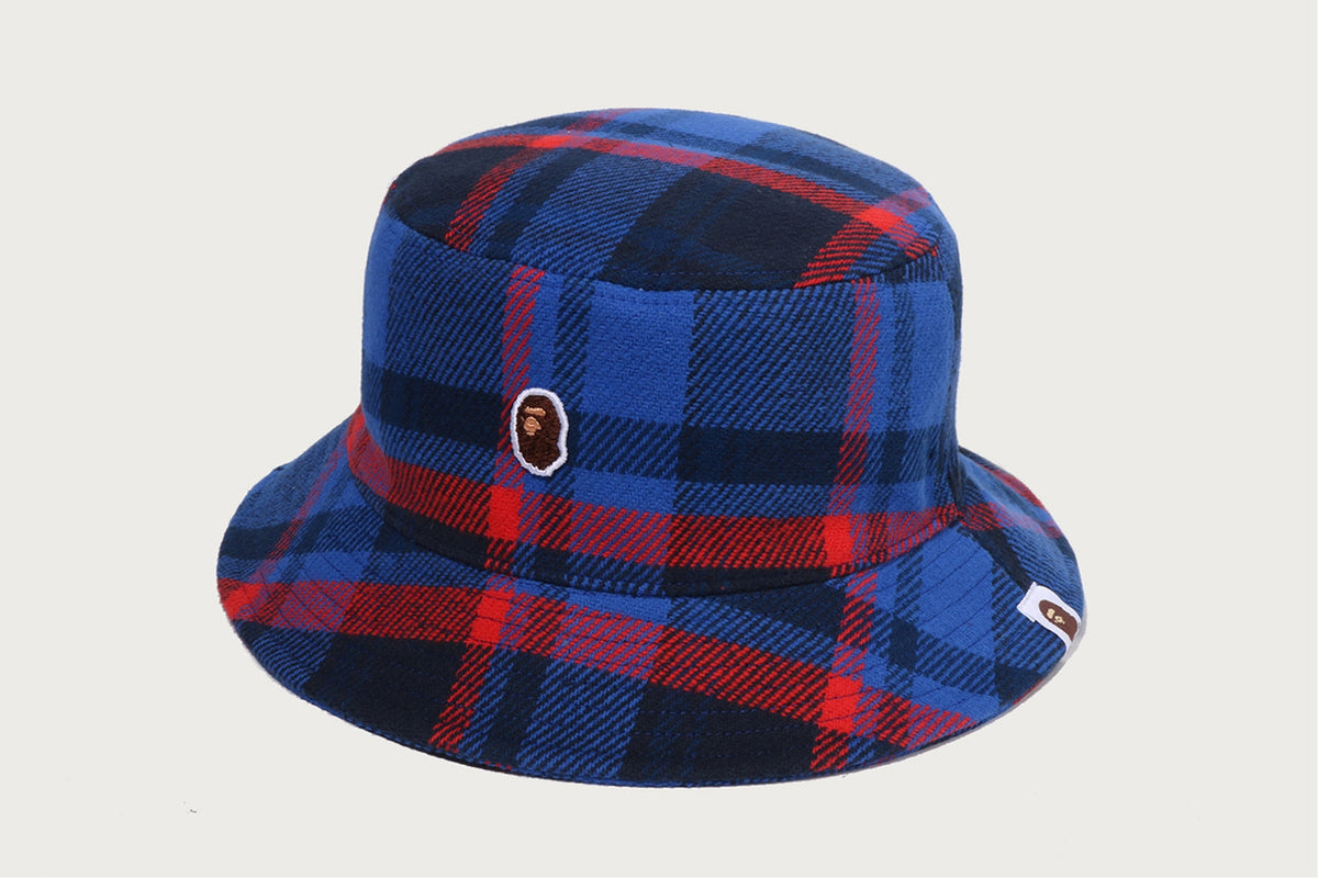 BAPE BAPE BAPE CHECK BUCKET HAT 帽子 商品画像 5