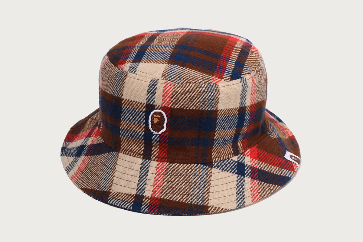 BAPE BAPE BAPE CHECK BUCKET HAT 帽子 商品画像 2