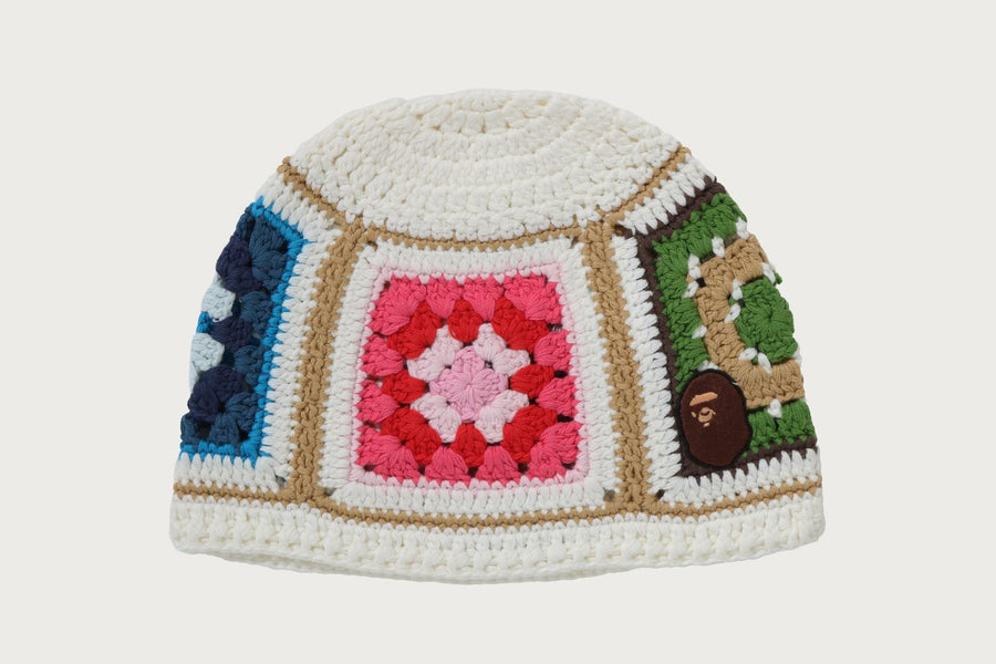 BAPE BAPE APE HEAD ONE POINT CROCHET BEANIE 帽子 商品画像 1