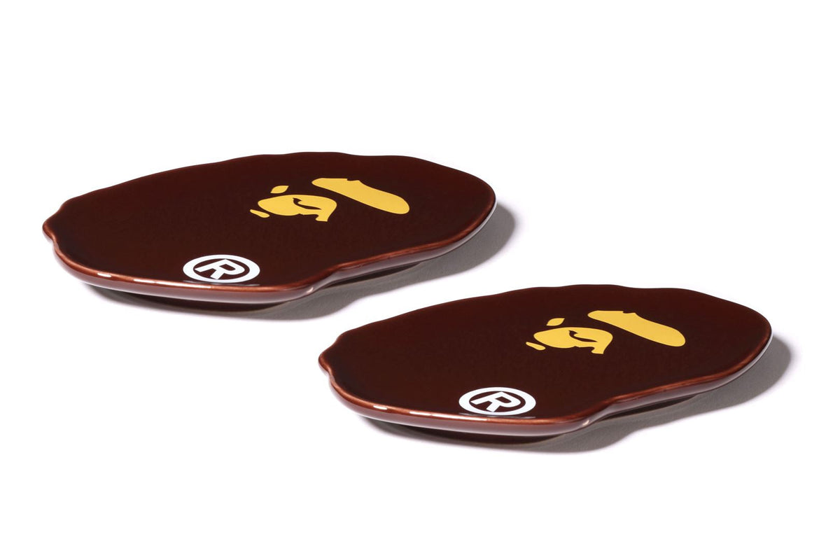 BAPE BAPE APE HEAD SMALL PLATE TWO PIECE SET テーブルウェア 商品画像 1