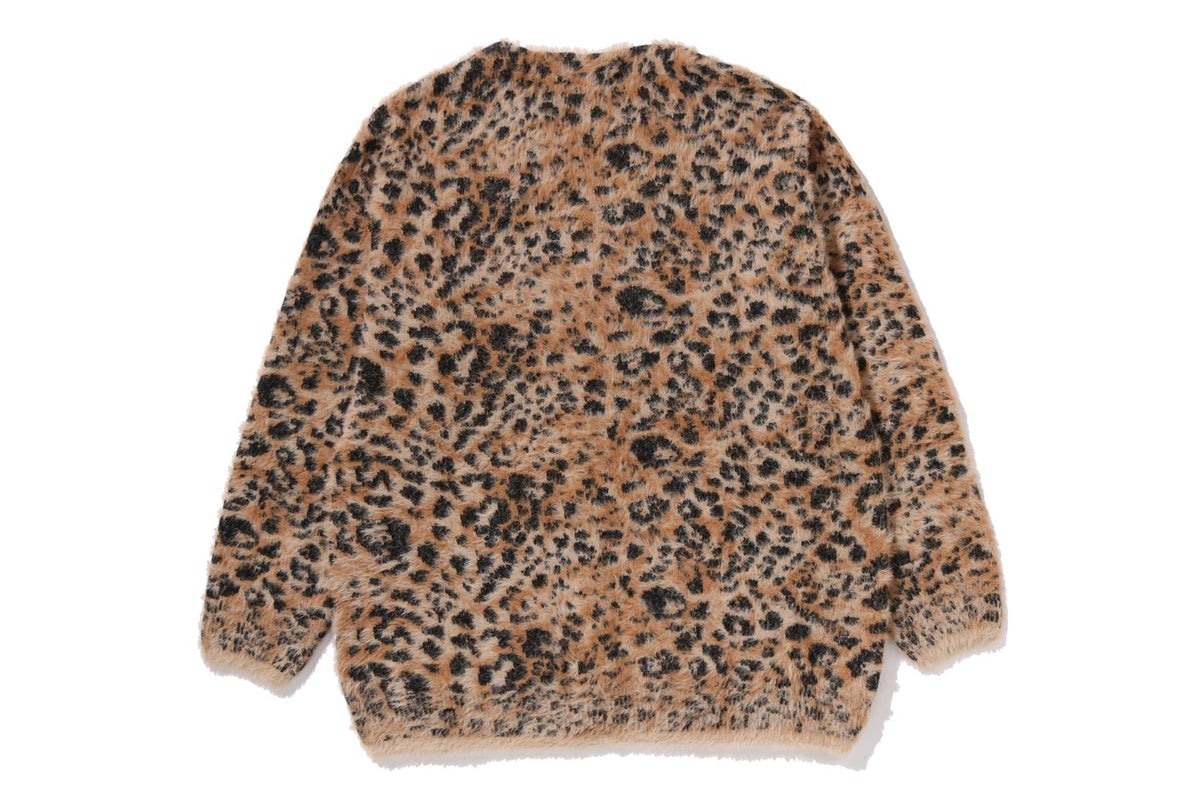 BAPE BAPE WILD LEOPARD PATTERN SHAGGY KNIT CARDIGAN カーディガン 商品画像 5