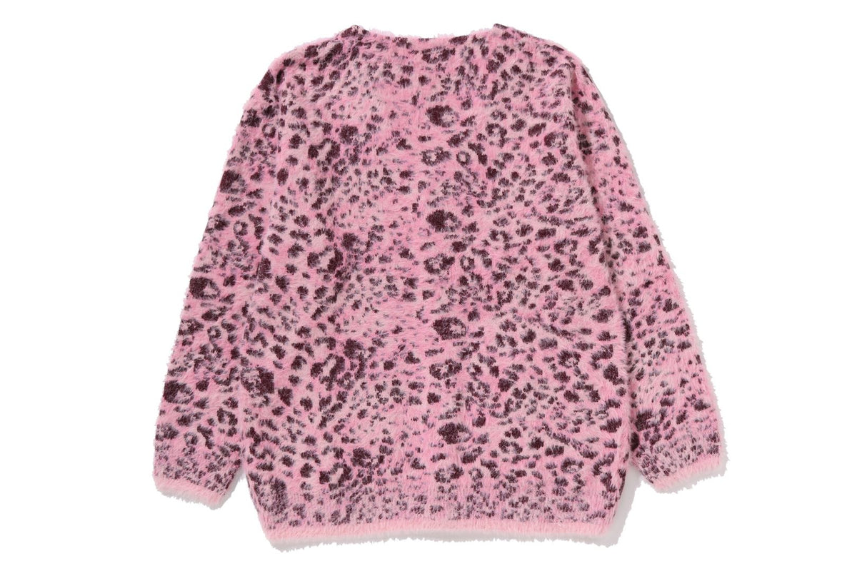 BAPE BAPE WILD LEOPARD PATTERN SHAGGY KNIT CARDIGAN カーディガン 商品画像 2