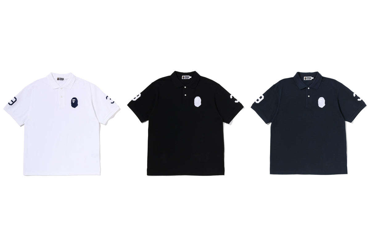 BAPE BAPE LARGE APE HEAD RELAXED FIT POLO ポロシャツ 商品画像 16