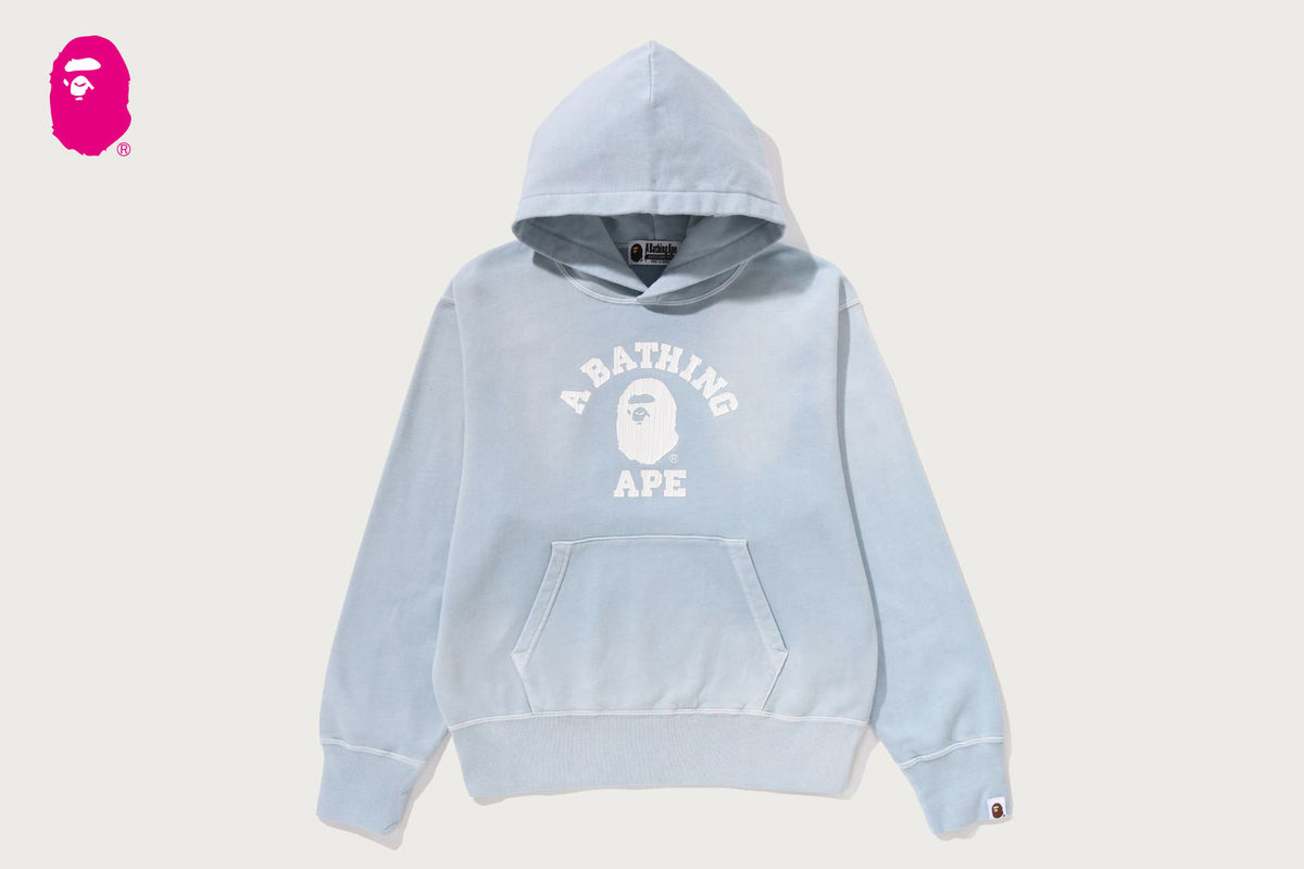 BAPE BAPE VINTAGE WASHED COLLEGE PULLOVER HOODIE パーカー 商品画像 1