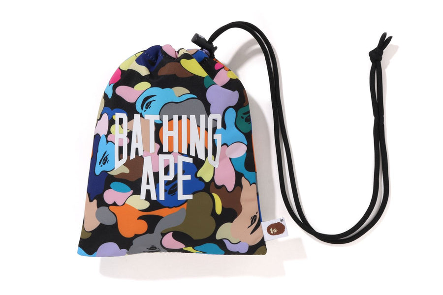 BAPE BAPE MULTI CAMO NYC LOGO KINCHAKU BAG バッグ 商品画像 1
