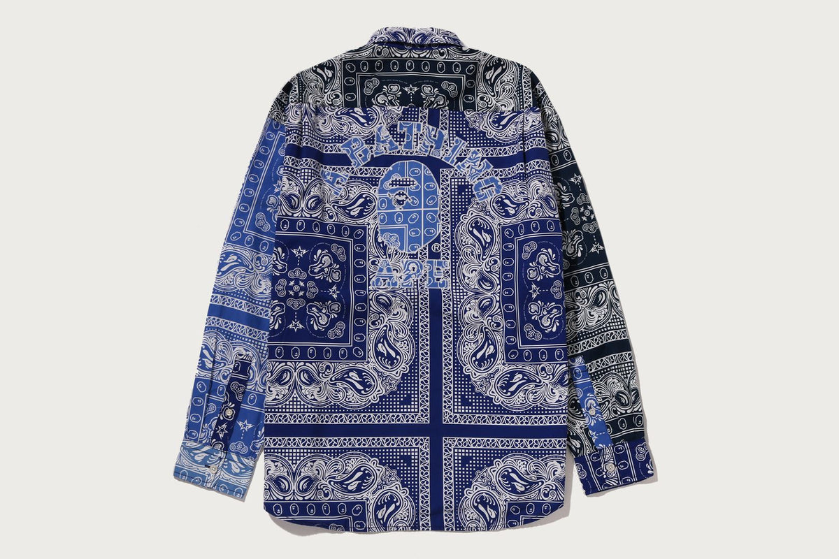 BAPE BAPE PAISLEY PATTERN LS SHIRT シャツ 商品画像 6
