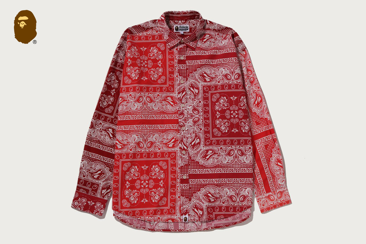 BAPE BAPE PAISLEY PATTERN LS SHIRT シャツ 商品画像 8