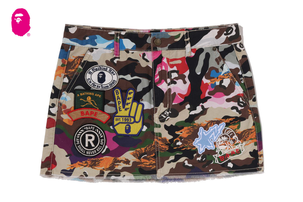 BAPE BAPE HYBRID CAMO MULTI LOGO SKIRT スカート 商品画像 1