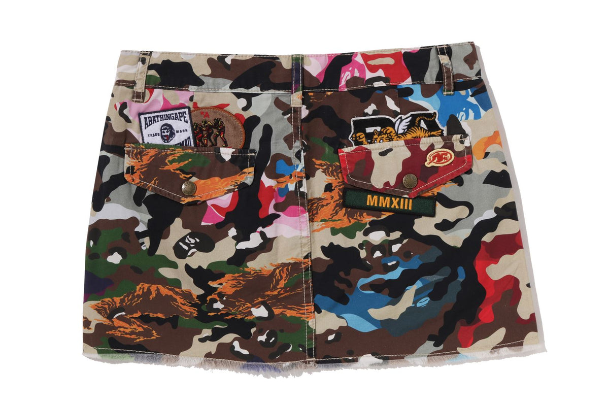 BAPE BAPE HYBRID CAMO MULTI LOGO SKIRT スカート 商品画像 2