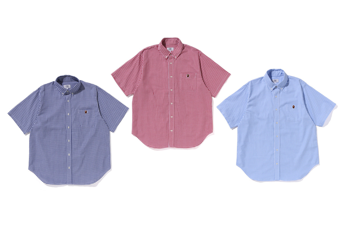 BAPE BAPE ONE POINT GINGHAM CHECK BD SHIRT シャツ 商品画像 16