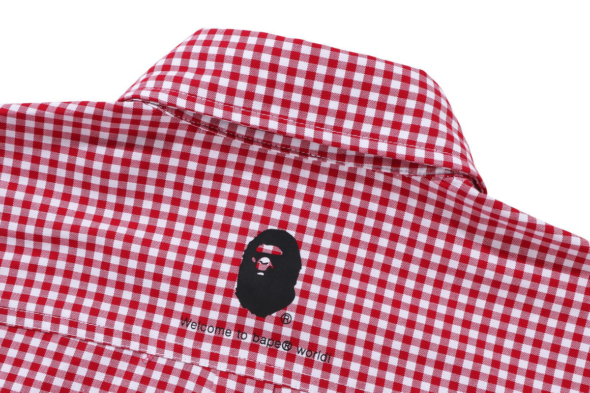 BAPE BAPE ONE POINT GINGHAM CHECK BD SHIRT シャツ 商品画像 10