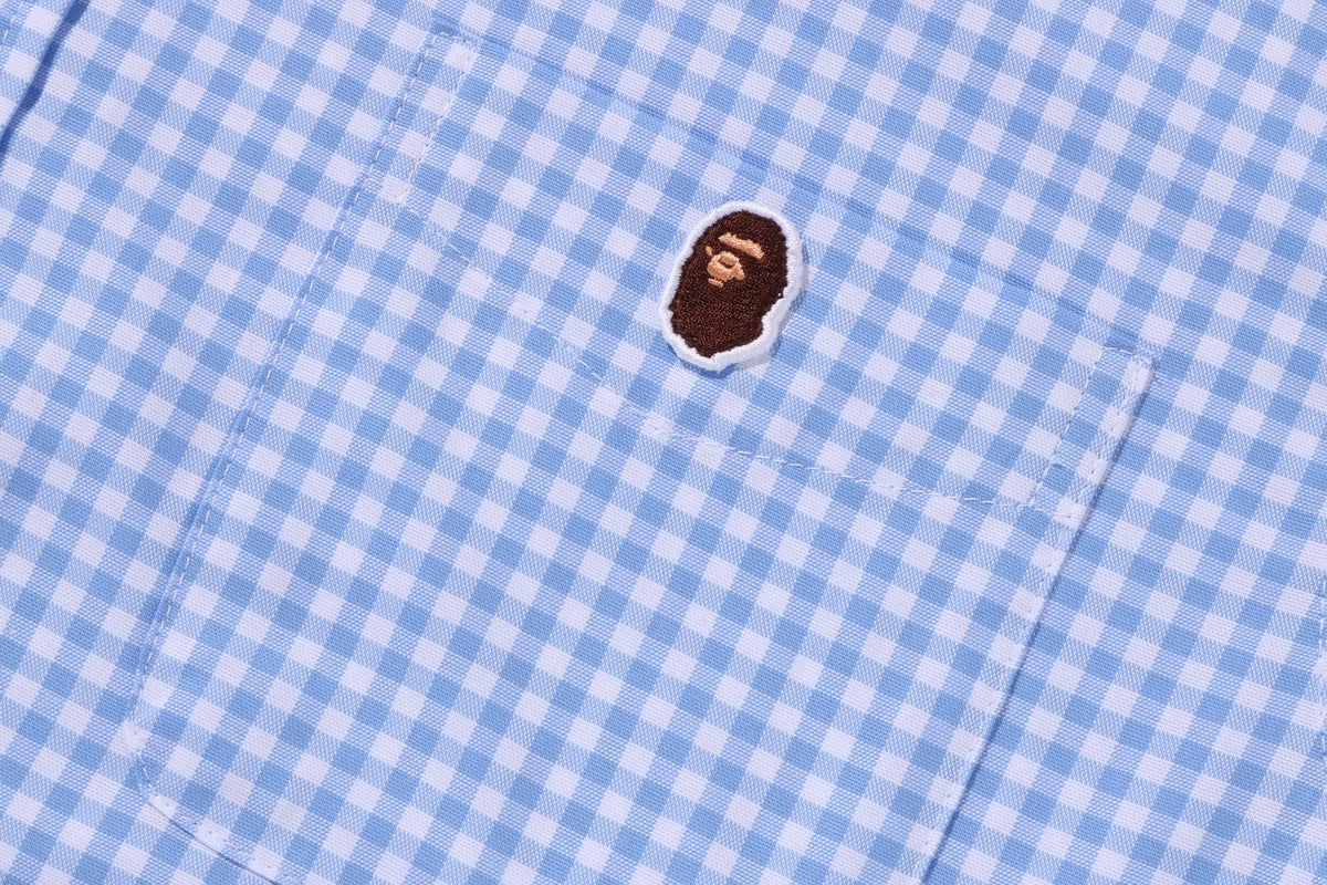 BAPE BAPE ONE POINT GINGHAM CHECK BD SHIRT シャツ 商品画像 4
