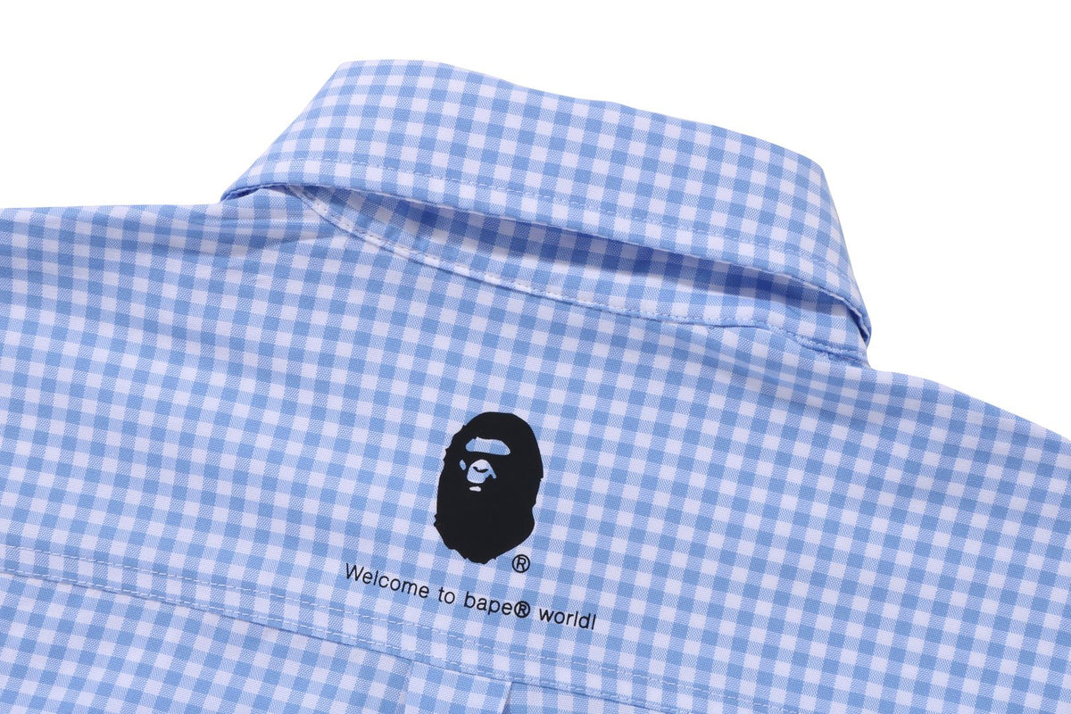BAPE BAPE ONE POINT GINGHAM CHECK BD SHIRT シャツ 商品画像 5
