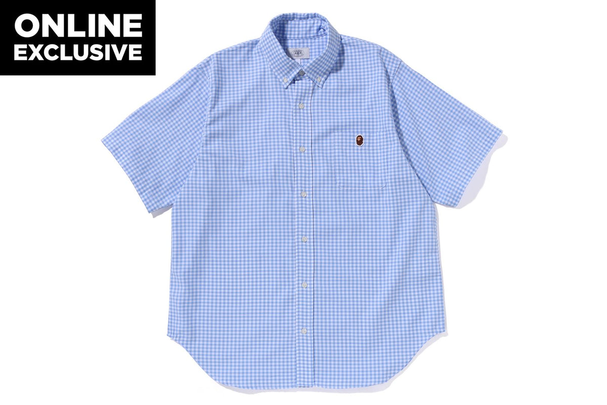 BAPE BAPE ONE POINT GINGHAM CHECK BD SHIRT シャツ 商品画像 1