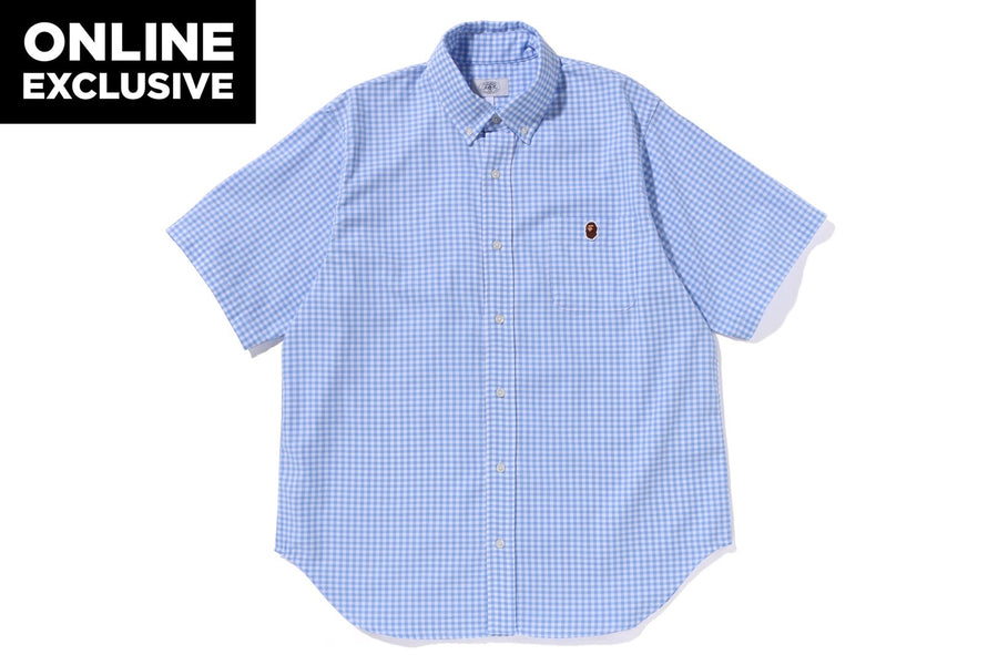 BAPE BAPE ONE POINT GINGHAM CHECK BD SHIRT シャツ 商品画像 1