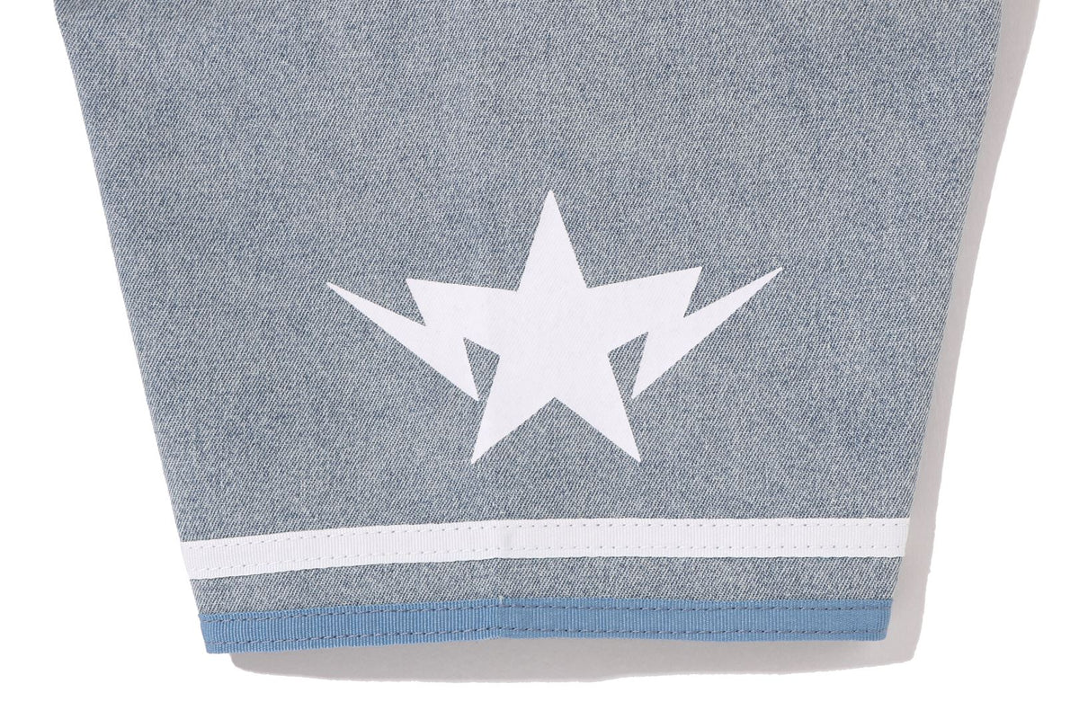 BAPE BAPE MULTI LOGO DENIM CROPPED BASEBALL SHIRT シャツ 商品画像 6
