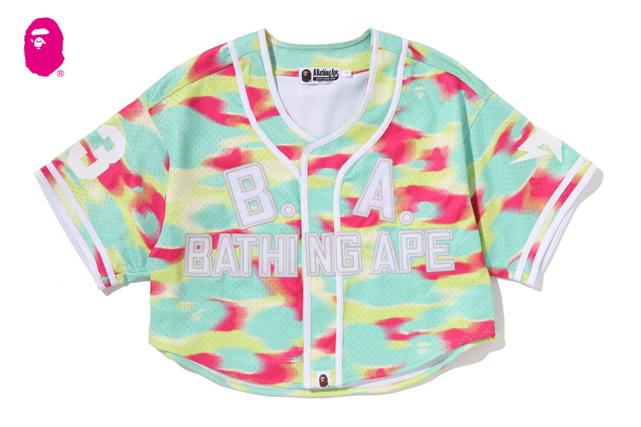 BAPE BAPE SCREEN CAMO MULTI LOGO BASEBALL SHIRT シャツ 商品画像 1