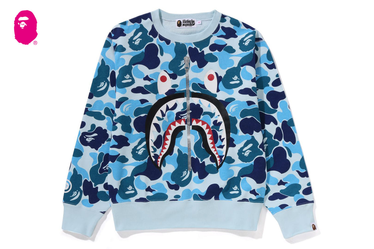 BAPE BAPE ABC CAMO SHARK CREWNECK SWEATSHIRT スウェットシャツ 商品画像 1