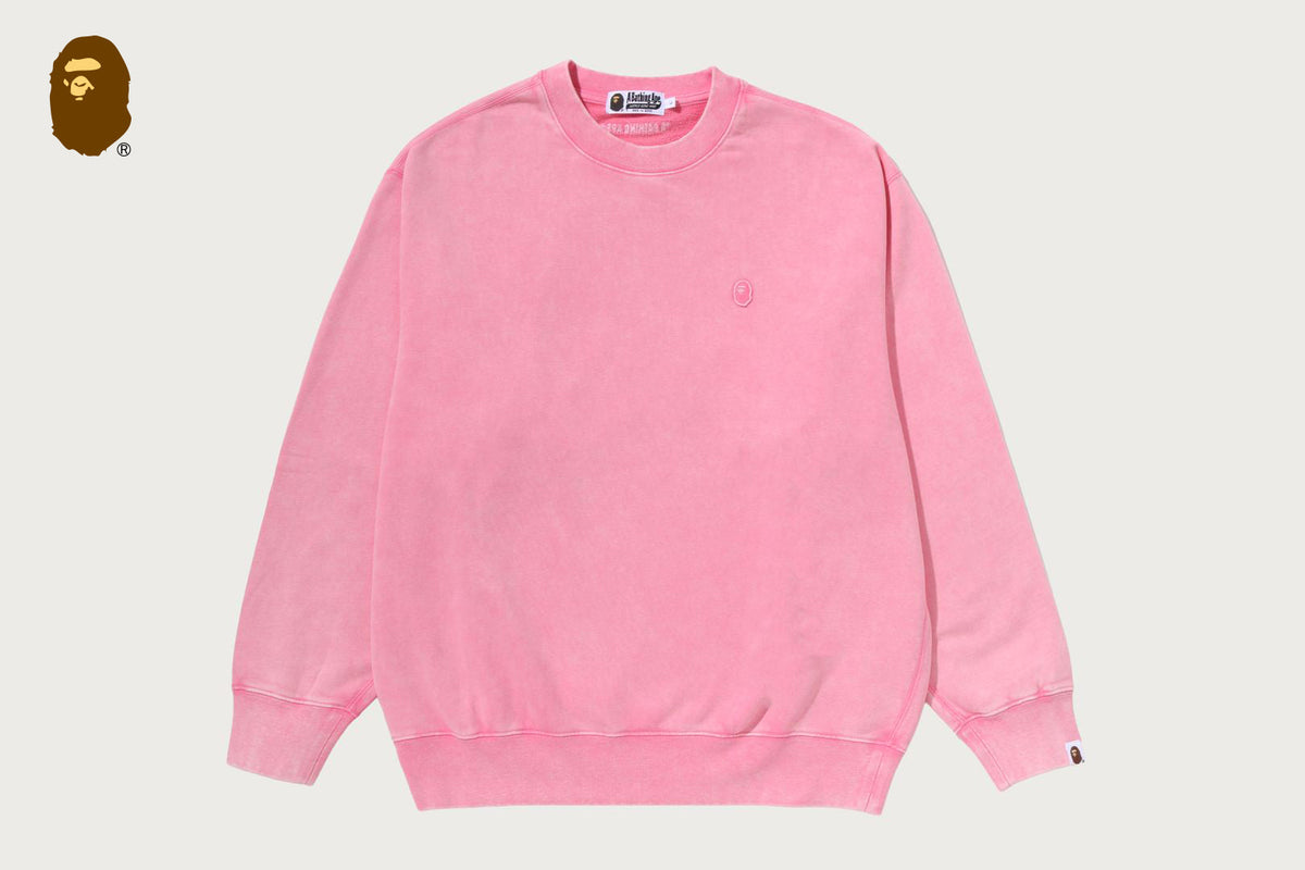 BAPE BAPE GARMENT DYED ONE POINT RELAXED FIT CREWNECK SWEATSHIRT スウェットシャツ 商品画像 9