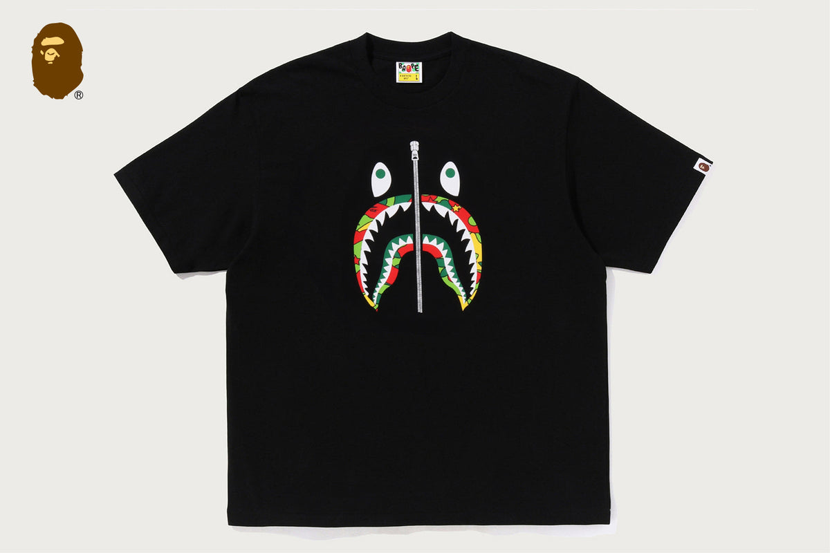 BAPE BAPE STA CAMO SHARK FACE RELAXED FIT TEE 半袖Tシャツ 商品画像 6