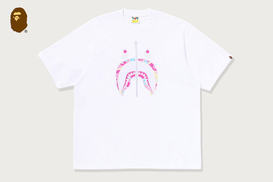 BAPE BAPE STA CAMO SHARK FACE RELAXED FIT TEE 半袖Tシャツ 商品画像 1