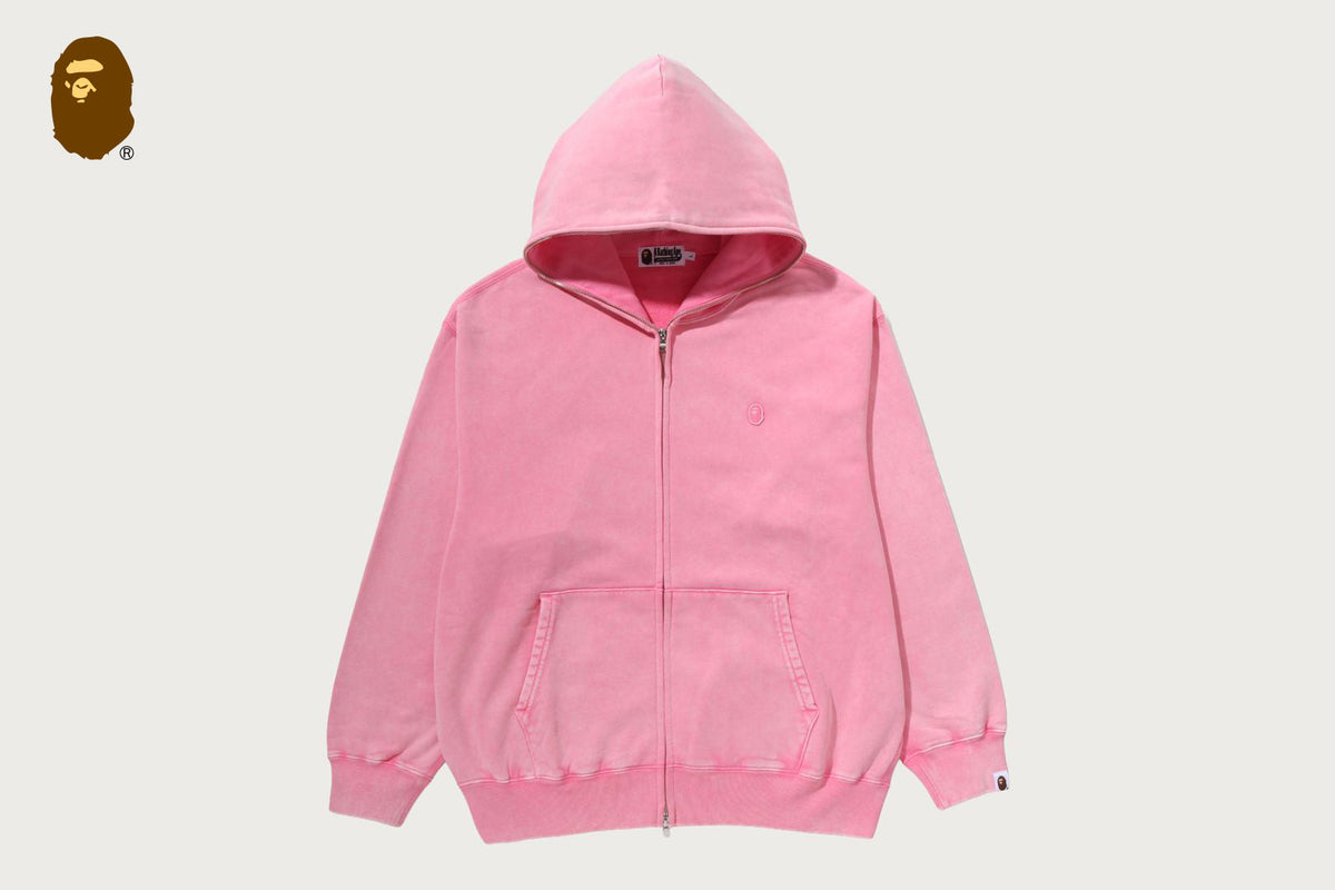 BAPE BAPE GARMENT DYED ONE POINT RELAXED FIT FULL ZIP HOODIE パーカー 商品画像 1