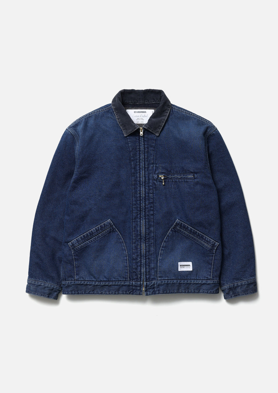 NEIGHBORHOOD NEIGHBORHOOD WASHED DENIM ZIP WORK JACKET デニムジャケット 商品画像 1