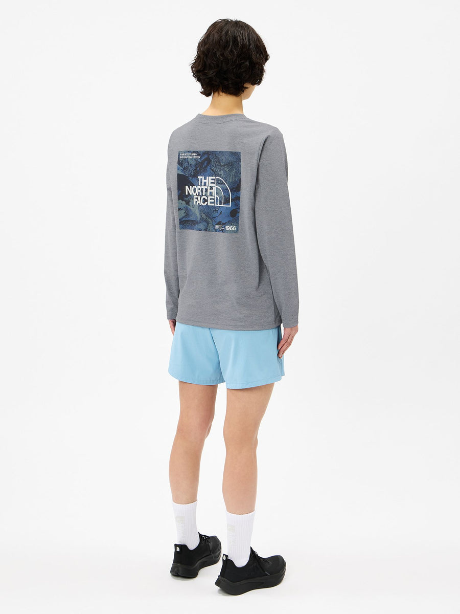THE NORTH FACE(ザ・ノース・フェイス) ｜ロングスリーブ ES スクエアロゴティー（レディース）｜品番：NTW82671｜画像1